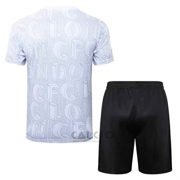 Tuta da Track Chelsea Manica Corta 2025-2026 Bianco - Pantaloncini
